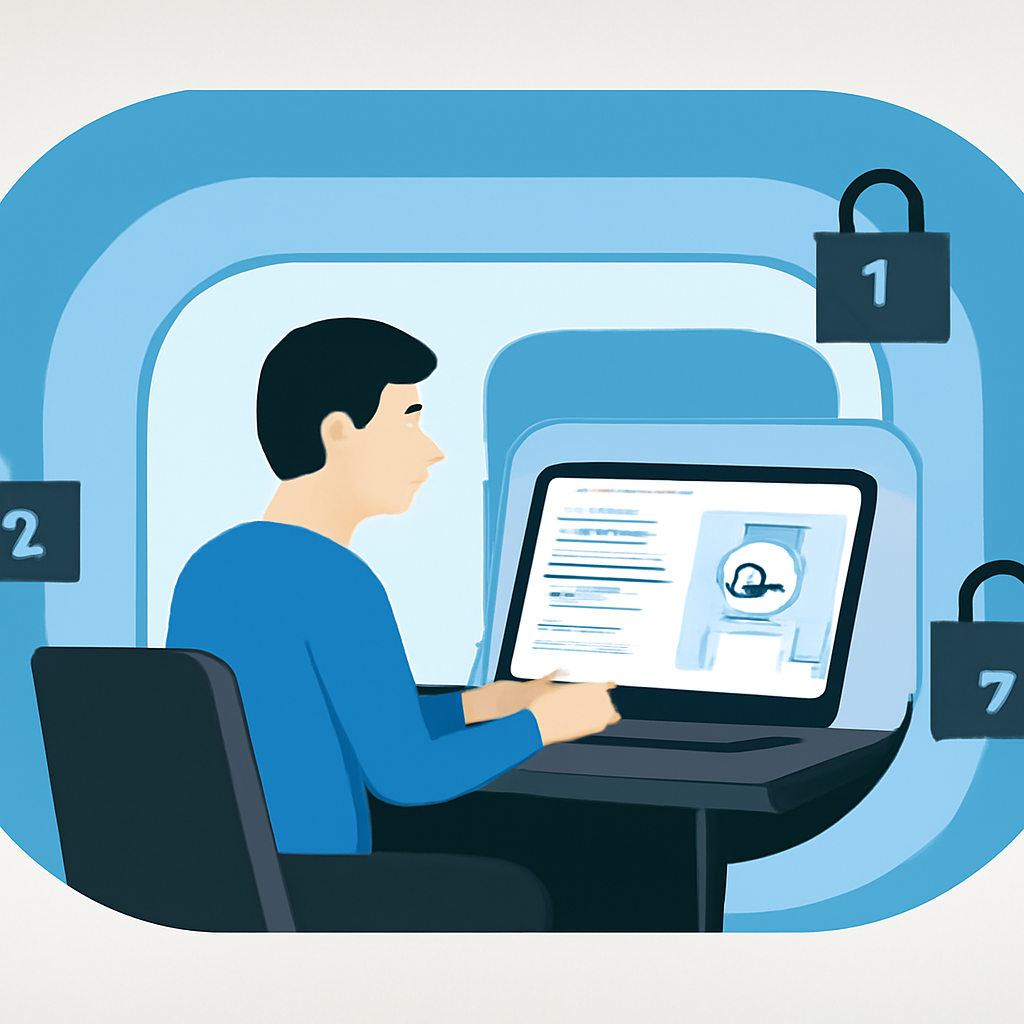 A developer workstation with an AI coding agent inside layered security boundaries, policy gates, network restrictions and audit logs.
